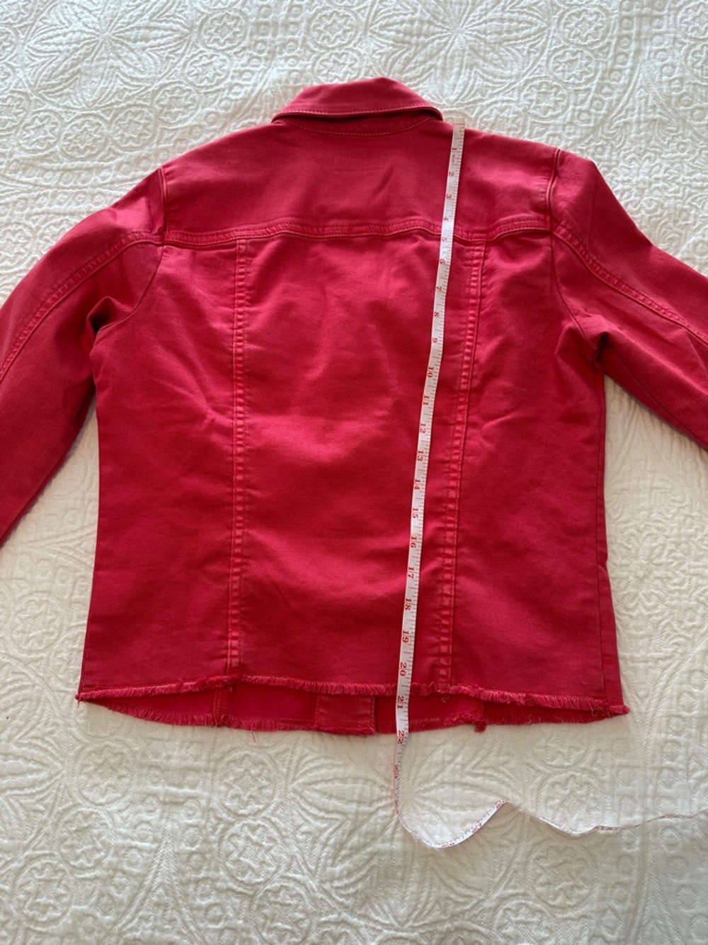 Kut from the Kloth Bright Pink Denim Jacket - Picture 14 of 16